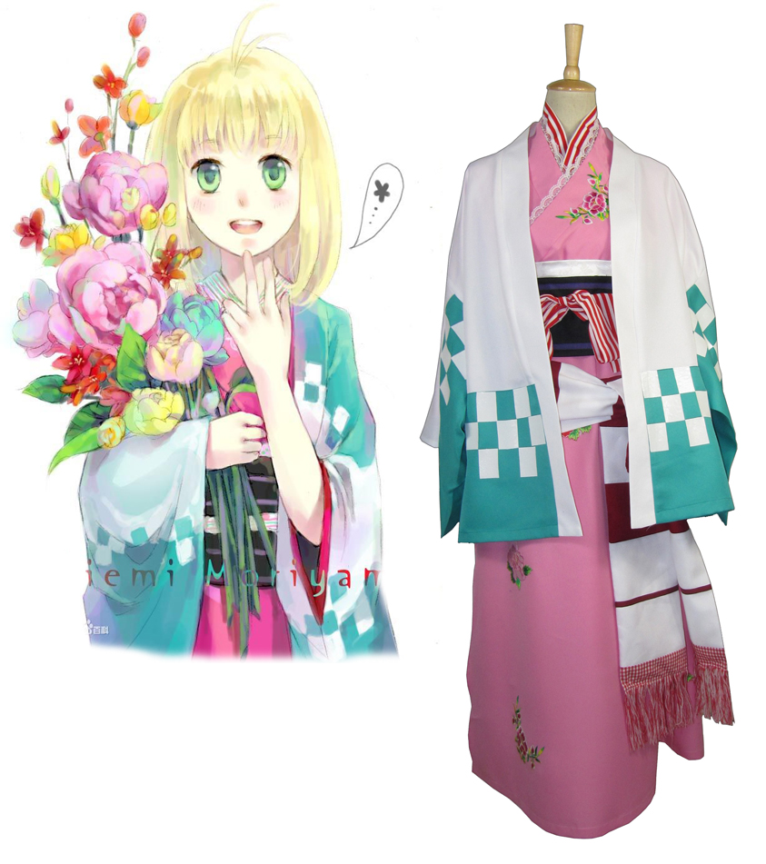 Ao no Exorcist Shiemi Moriyama Kimono Cosplay Costume